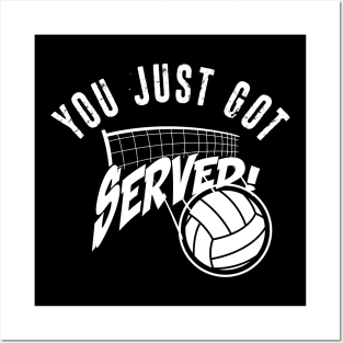 You Just Got Served Funny Volleybally Shirt Posters and Art